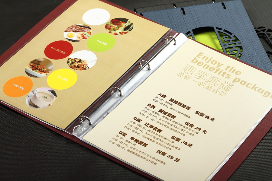 各種宣傳單、折頁(yè)、菜譜、PVC點(diǎn)菜單、畫冊(cè)、說明書、海報(bào)、不干膠、聯(lián)單、包裝盒、紙巾盒等設(shè)計(jì)印刷